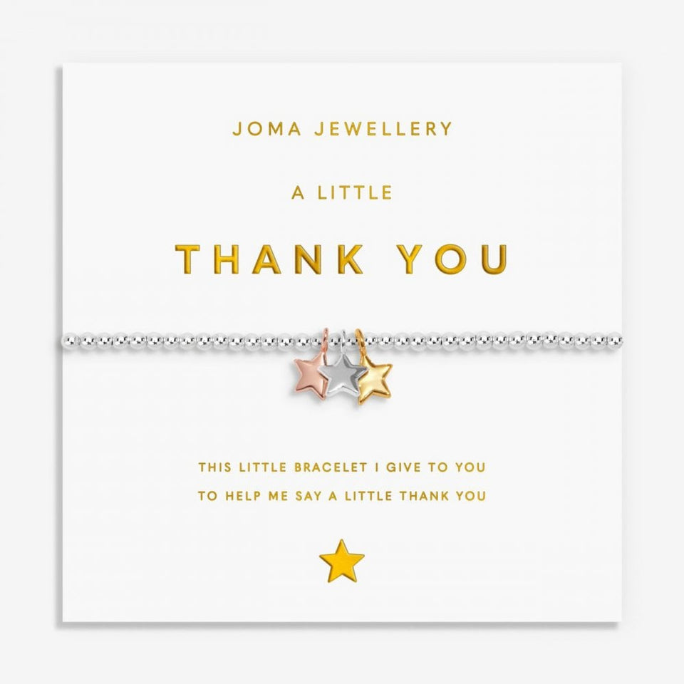 Joma Jewellery A Little Charmed Moments 'Thank You' Bracelet