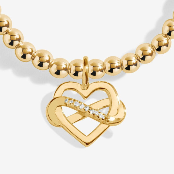 Joma Jewellery A Little 'Family Is A Gift That Lasts Forever' Bracelet In Gold Plating
