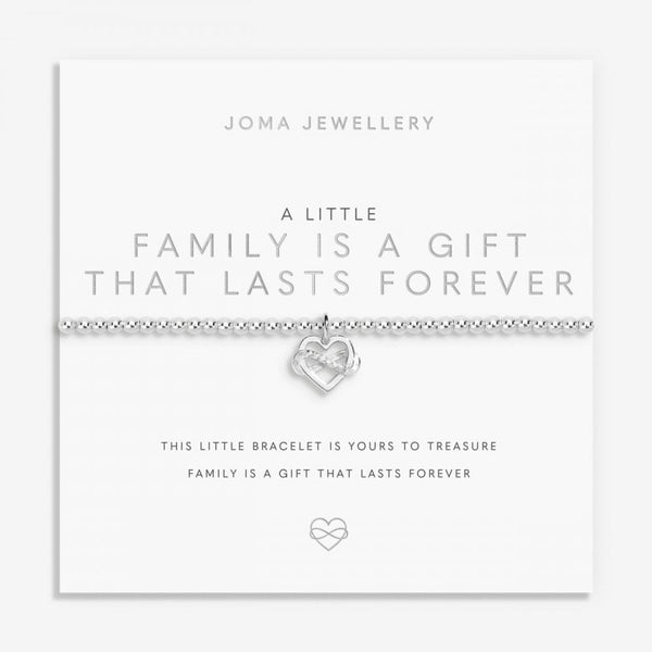 Joma Jewellery A Little 'Family Is A Gift That Lasts Forever' Bracelet