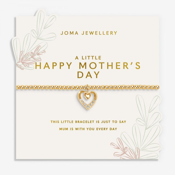 Joma Jewellery A Little Gold 'Happy Mother's Day' Bracelet