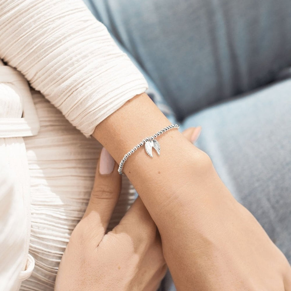 Joma Jewellery A Little 'Guardian Angel Wings' Silver Bracelet
