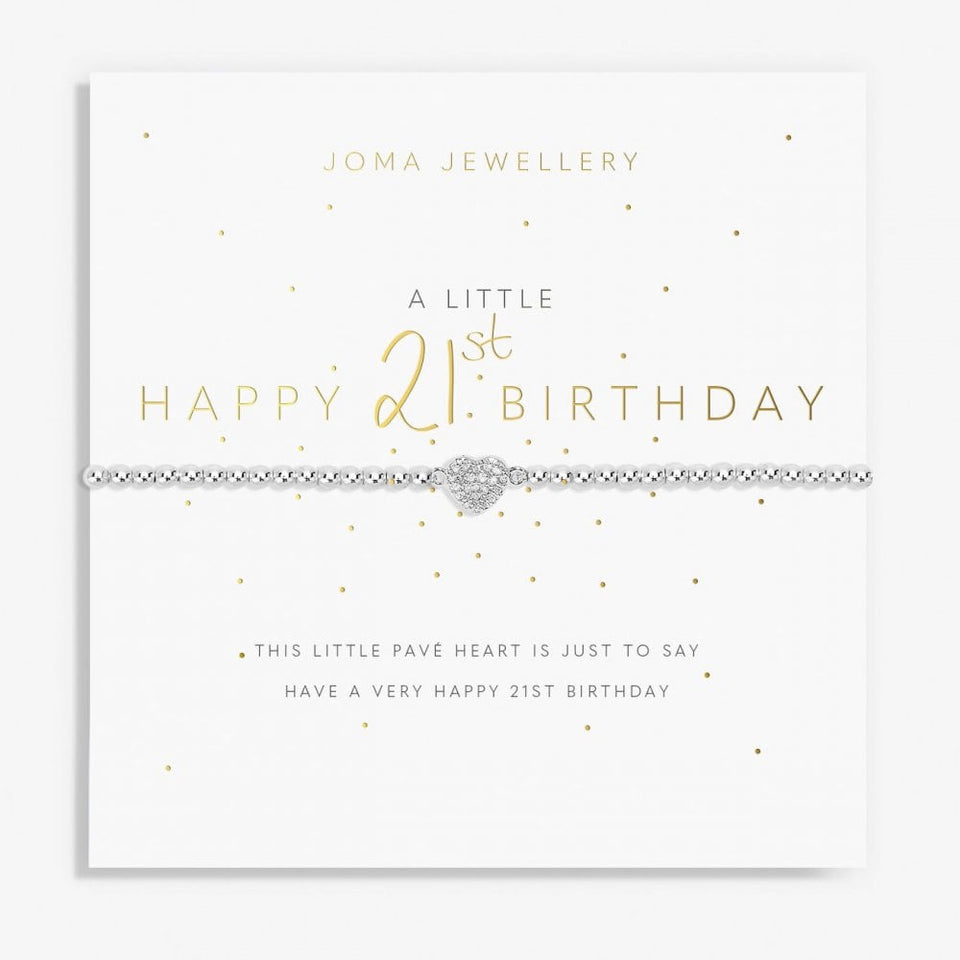 Joma Jewellery A Little 'Happy 21st Birthday' Bracelet