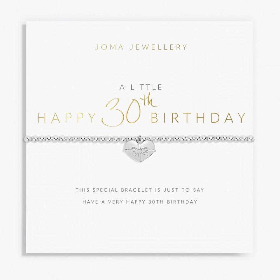 Joma Jewellery A Little 'Happy 30th Birthday' Bracelet