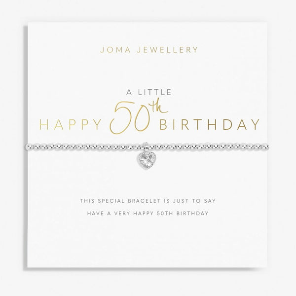 Joma Jewellery A Little 'Happy 50th Birthday' Bracelet