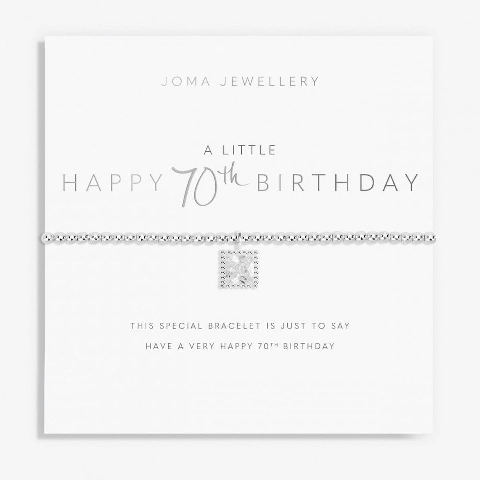 Joma Jewellery A Little 'Happy 70th Birthday' Bracelet