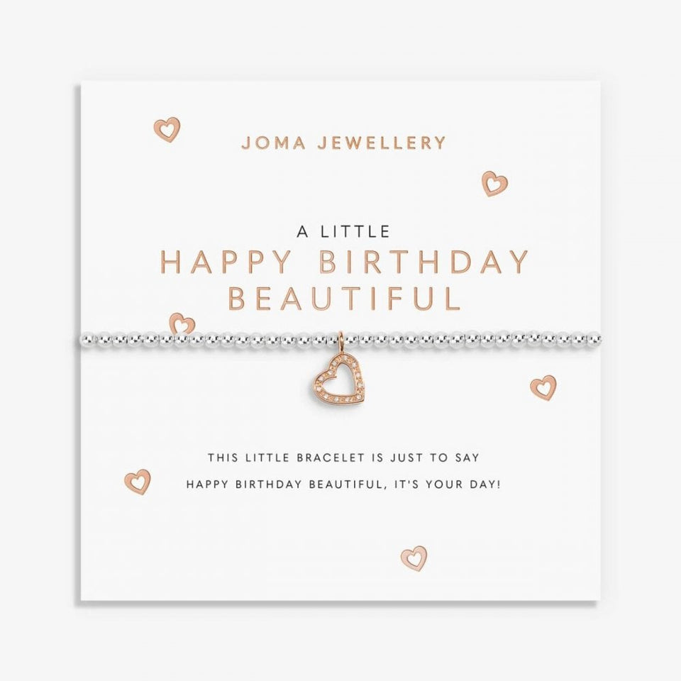 Joma Jewellery A Little 'Happy Birthday Beautiful' in Gold Plating