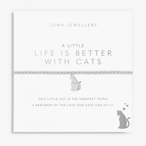 Joma Jewellery A Little 'Life Is Better With Cats' Bracelet