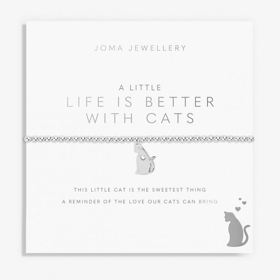 Joma Jewellery A Little 'Life Is Better With Cats' Bracelet