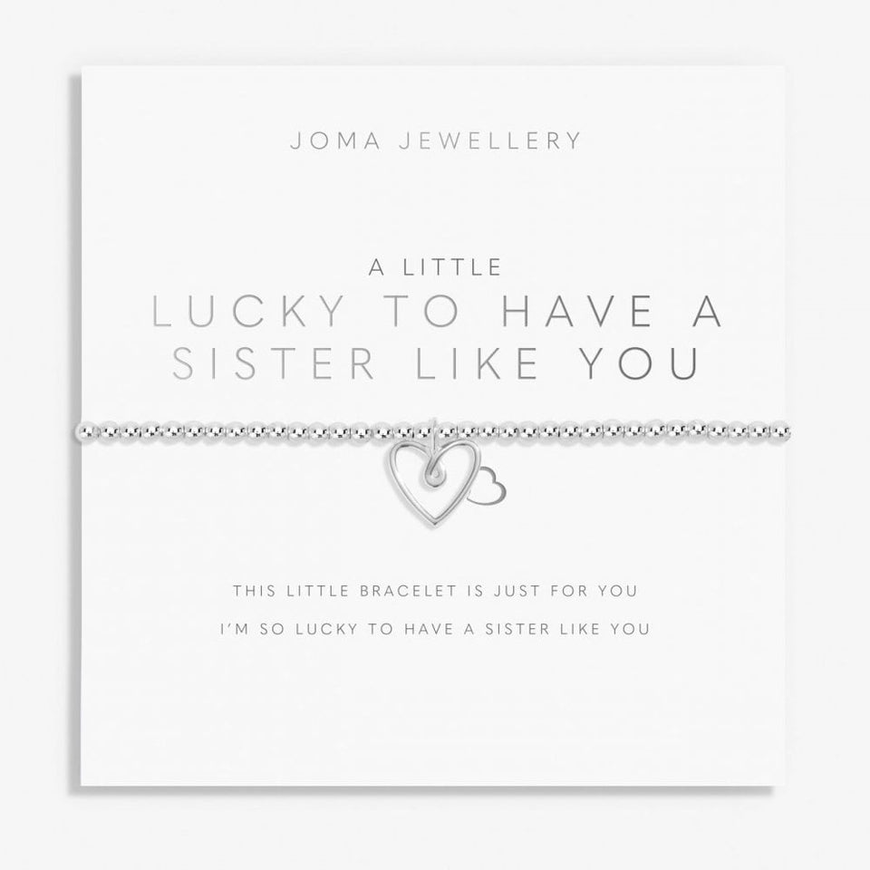 Joma Jewellery A Little 'Lucky To Have A Sister Like You' Bracelet