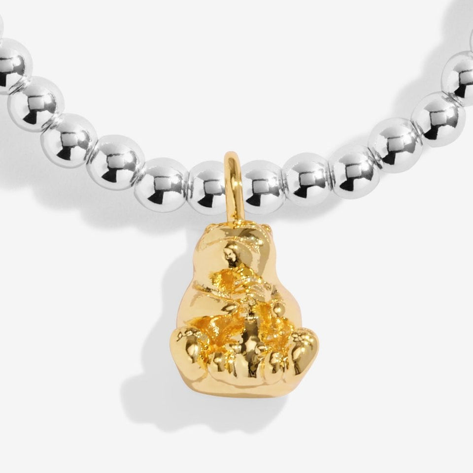 Joma Jewellery A Little 'Mama Bear' Bracelet in Silver & Gold Plating