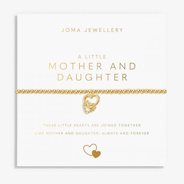 Joma Jewellery A Little 'Mother And Daughter' Bracelet In Gold Plating