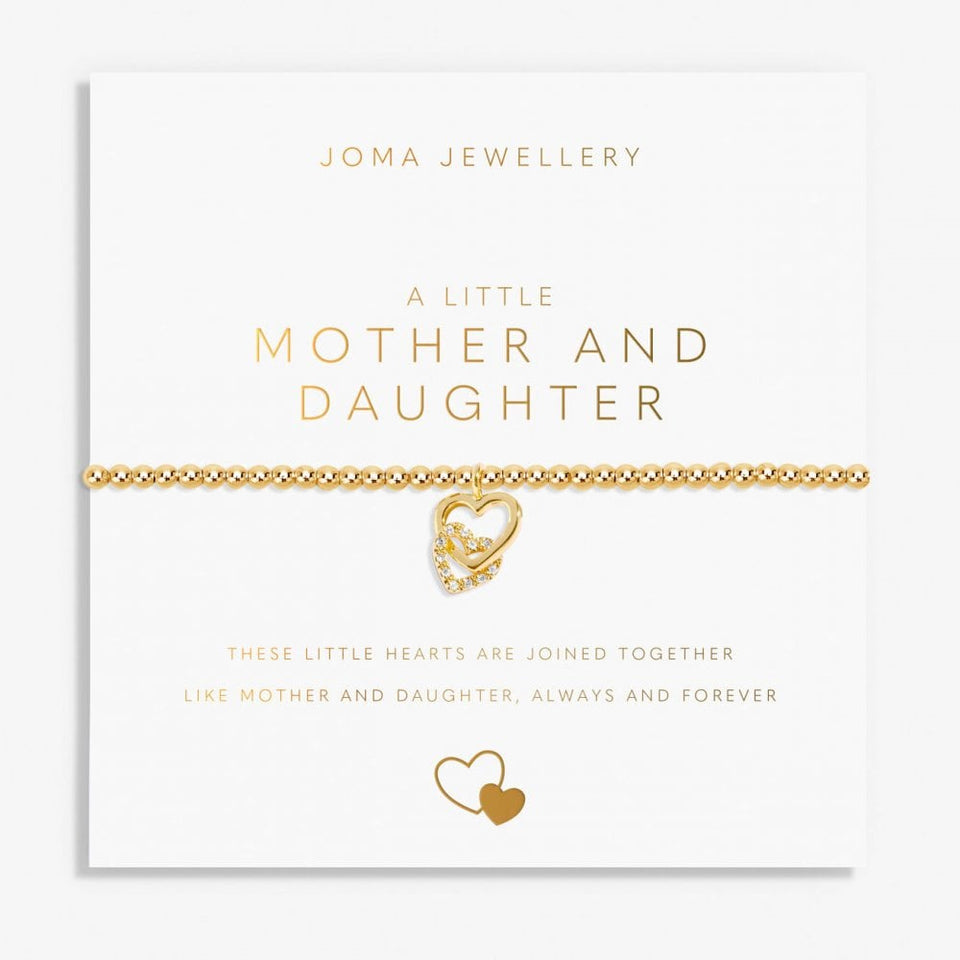 Joma Jewellery A Little 'Mother And Daughter' Bracelet In Gold Plating