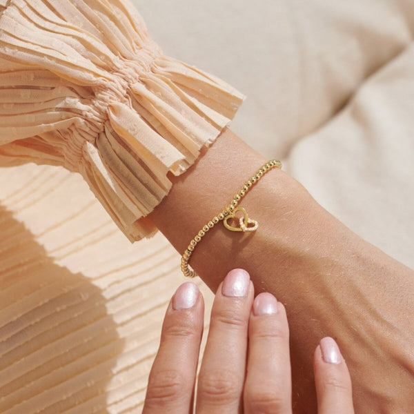 Joma Jewellery A Little 'Mother And Daughter' Bracelet In Gold Plating