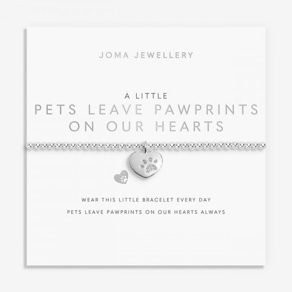 Joma Jewellery A Little 'Pets Leave Pawprints On Our Hearts' Bracelet