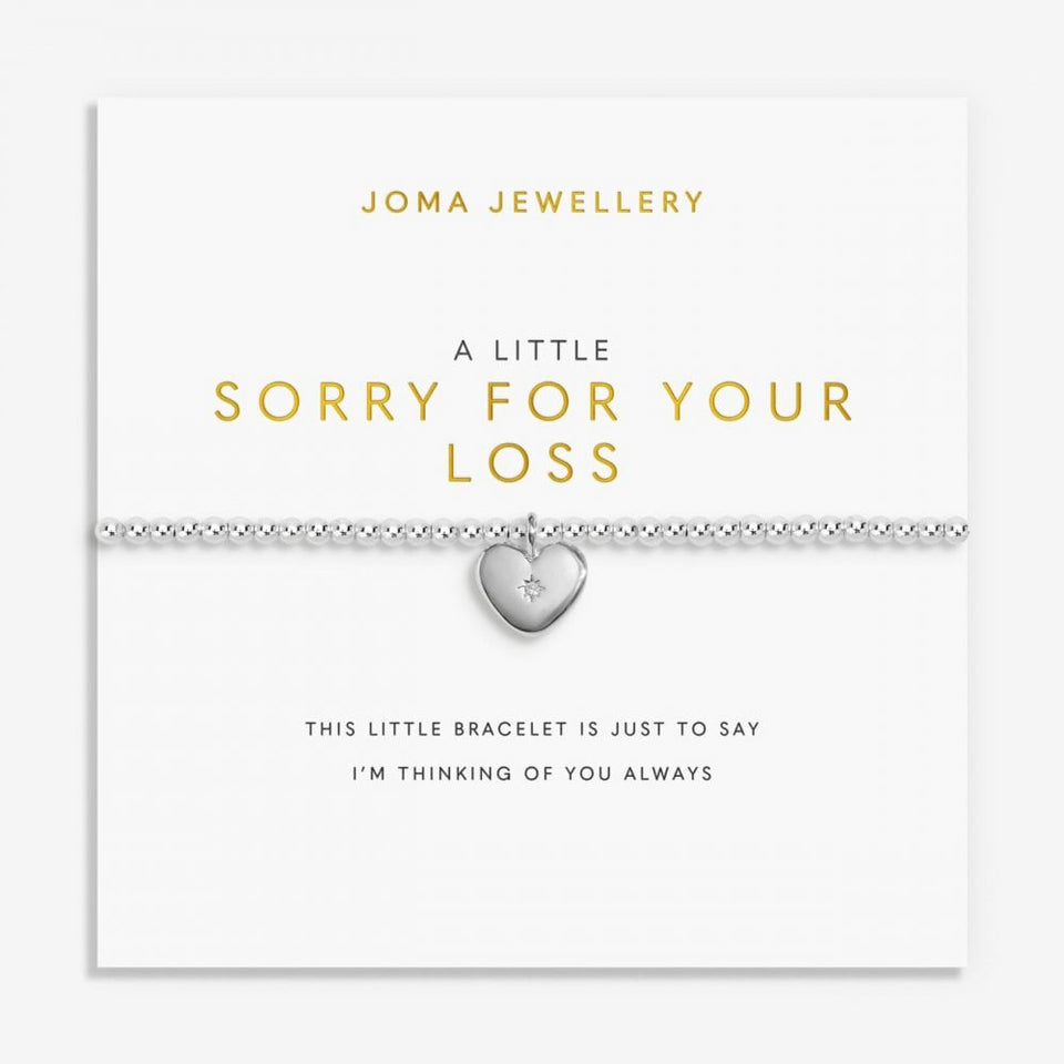 Joma Jewellery A Little Remembrance 'Sorry For Your Loss' Bracelet