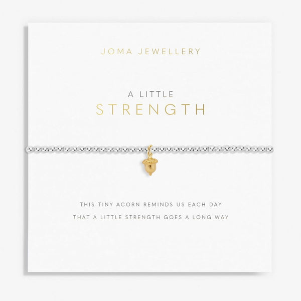 Joma Jewellery A Little 'Strength' Acorn Bracelet