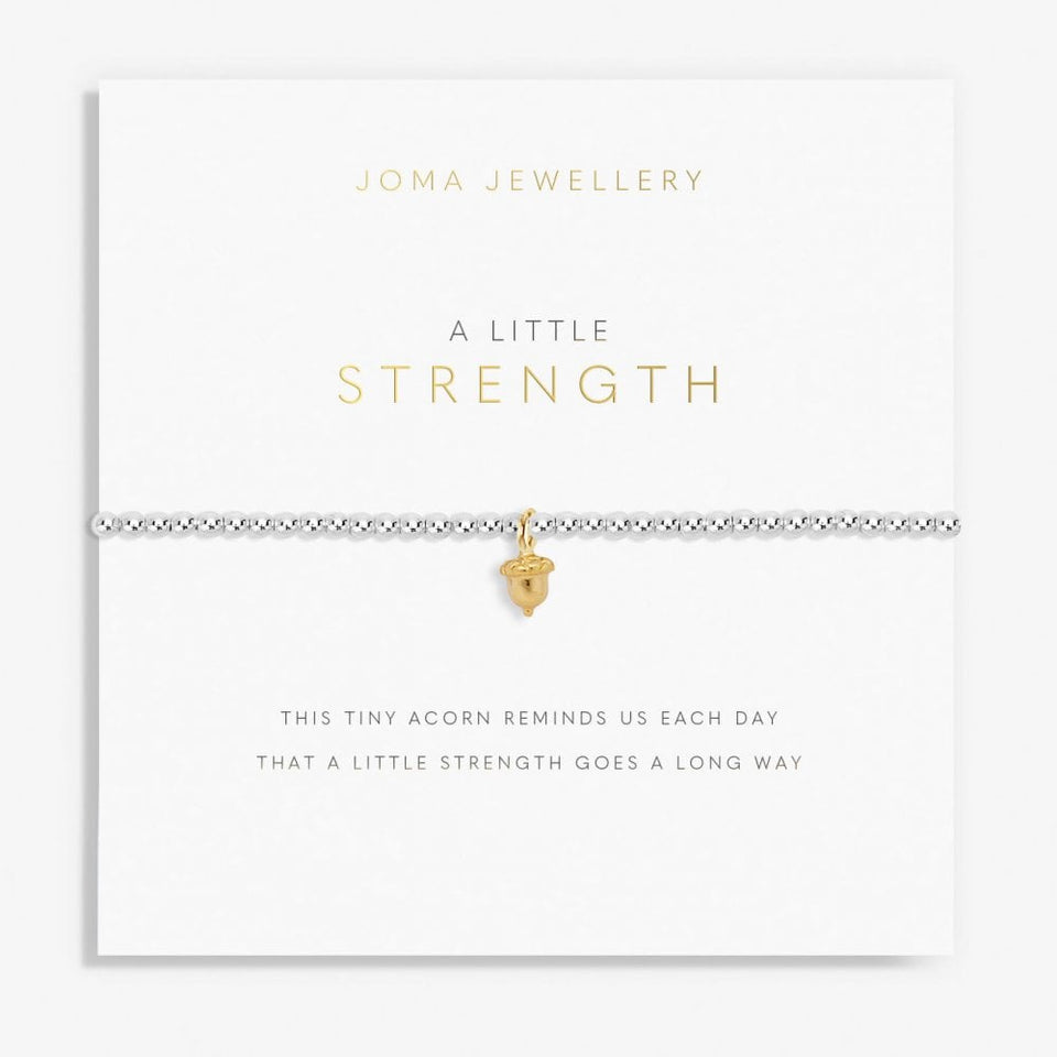 Joma Jewellery A Little 'Strength' Acorn Bracelet