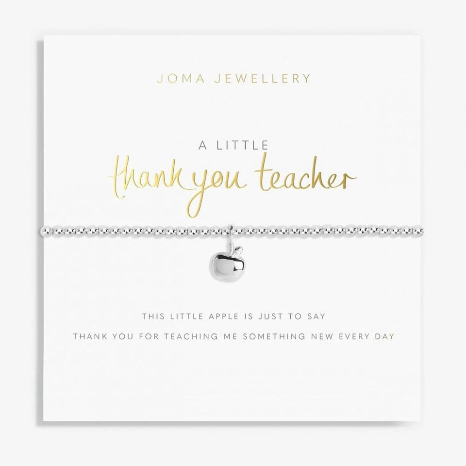 Joma Jewellery A Little 'Thank You Teacher' Apple Bracelet