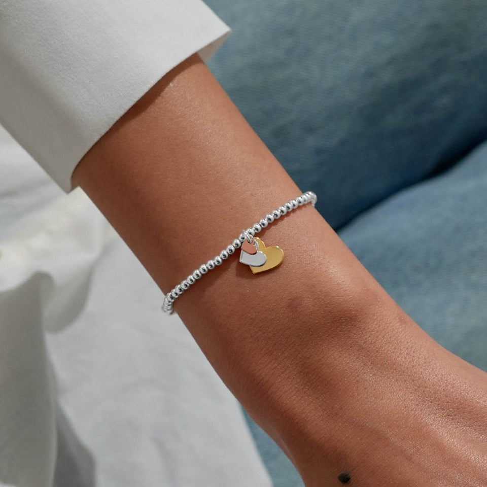 Joma Jewellery A Little 'Three Generations' Bracelet in Silver & Gold Plating