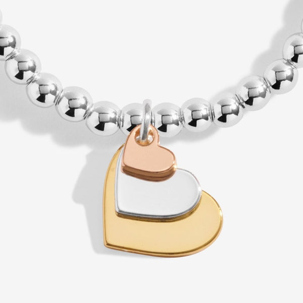 Joma Jewellery A Little 'Three Generations' Bracelet in Silver & Gold Plating