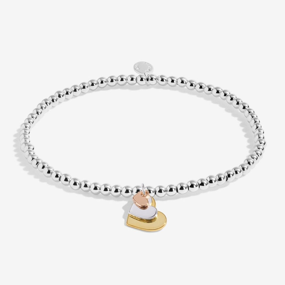 Joma Jewellery A Little 'Three Generations' Bracelet in Silver & Gold Plating