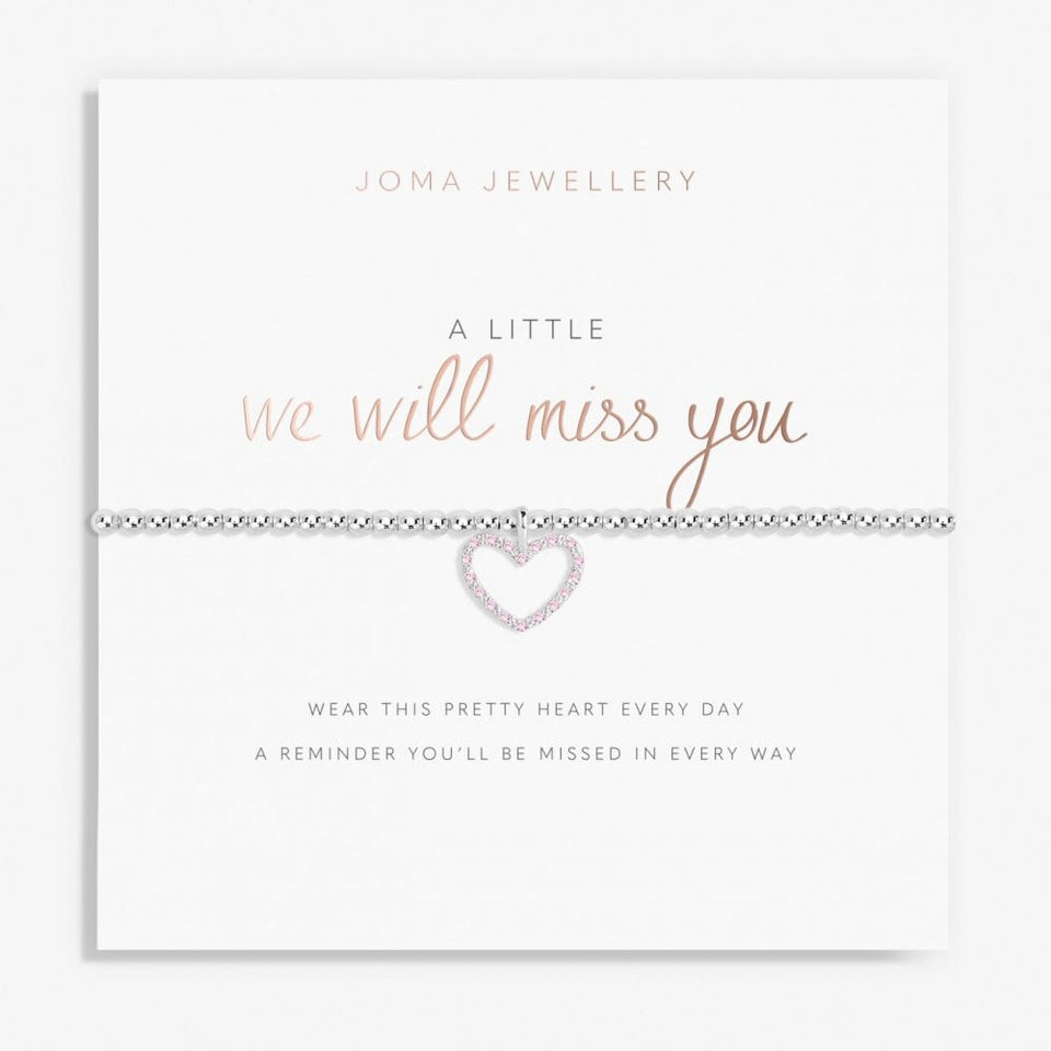 Joma Jewellery A Little 'We Will Miss You' Bracelet