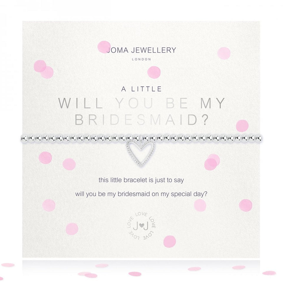 Joma Jewellery A Little 'Will You Be My Bridesmaid' Bracelet