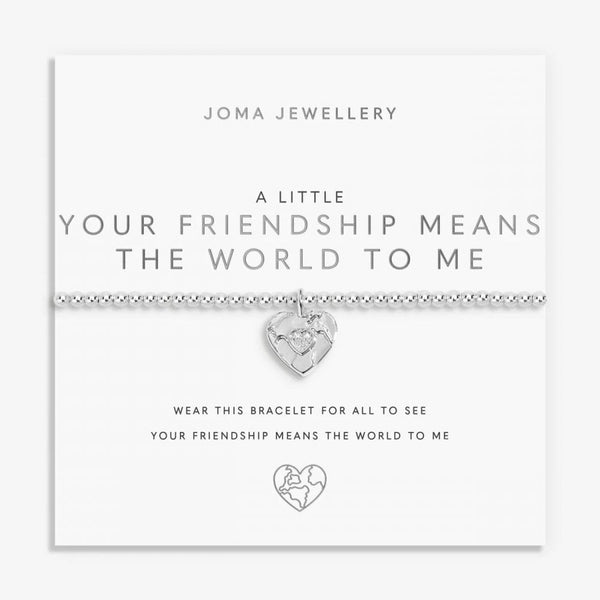 Joma Jewellery A Little 'Your Friendship Means The World To Me' Bracelet