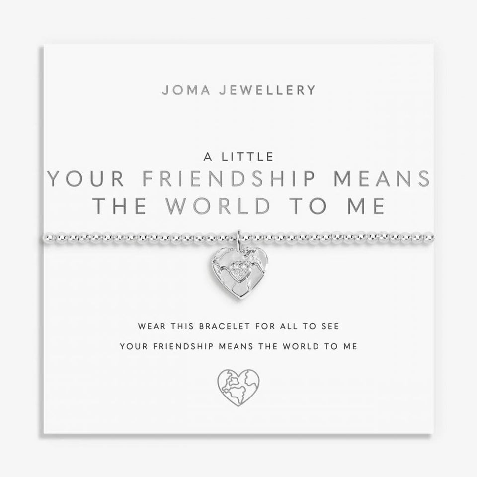 Joma Jewellery A Little 'Your Friendship Means The World To Me' Bracelet