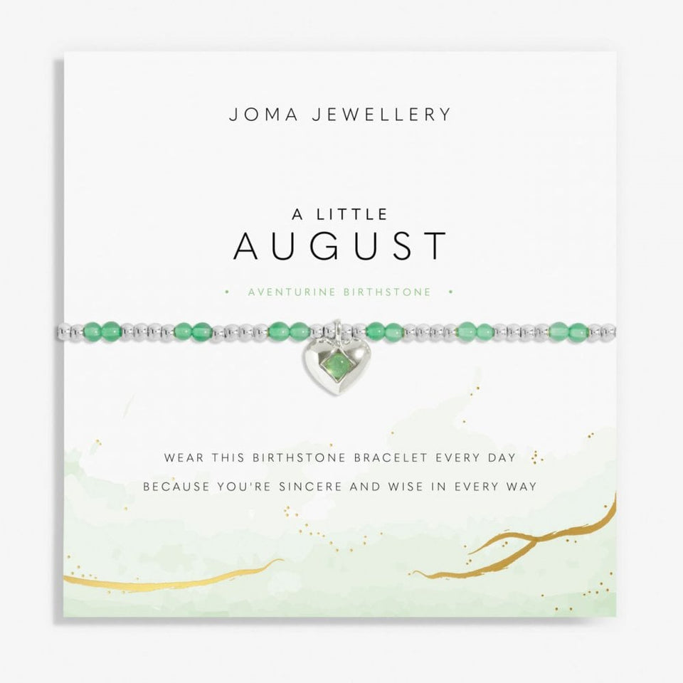 Joma Jewellery Birthstone A Little 'August' Bracelet
