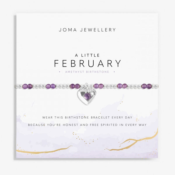 Joma Jewellery Birthstone A Little 'February' Bracelet