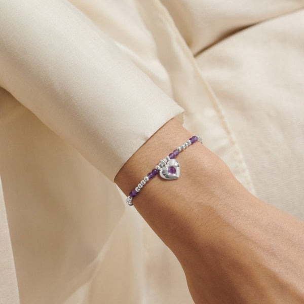 Joma Jewellery Birthstone A Little 'February' Bracelet