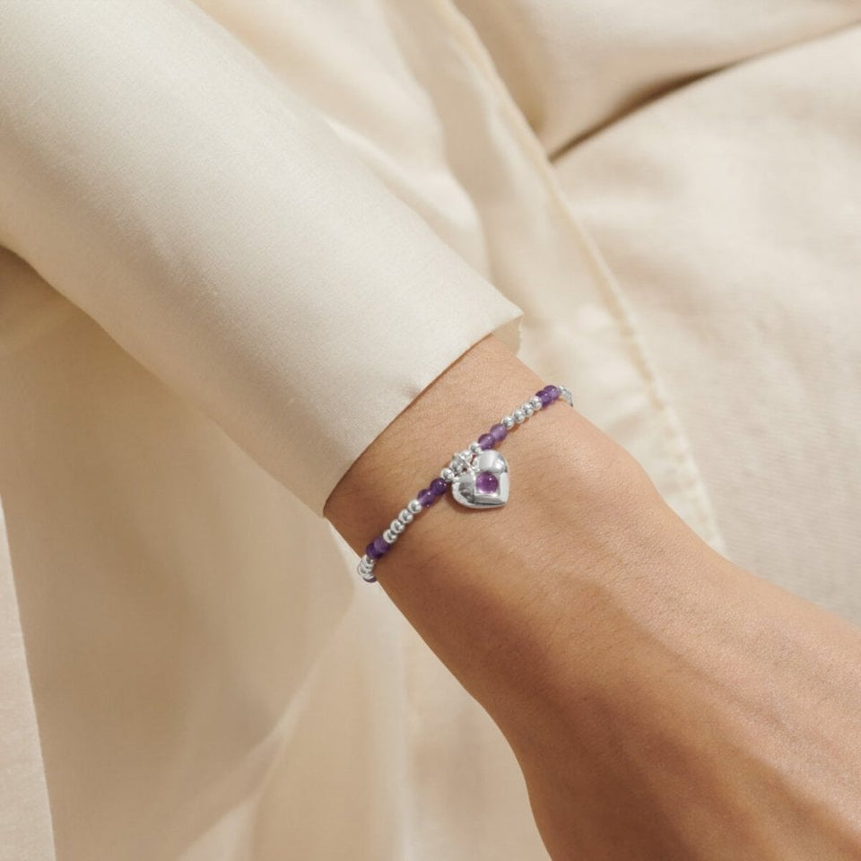 Joma Jewellery Birthstone A Little 'February' Bracelet
