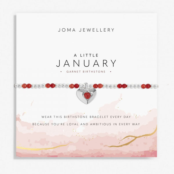 Joma Jewellery Birthstone A Little 'January' Bracelet