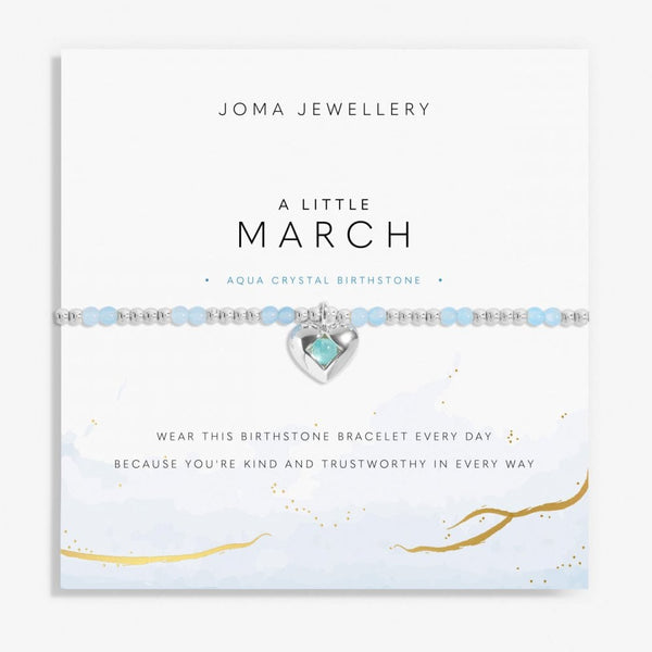 Joma Jewellery Birthstone A Little 'March' Bracelet