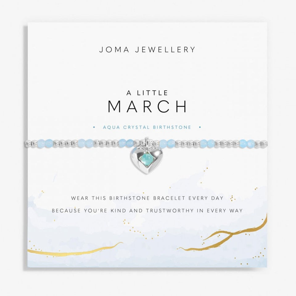 Joma Jewellery Birthstone A Little 'March' Bracelet