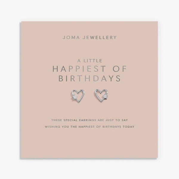 Joma Jewellery Celebration Stack 'Happy Birthday' Bracelet, Necklace & Earrings Gift Set