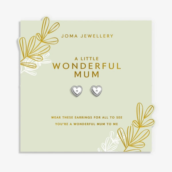 Joma Jewellery Celebration Stack 'Wonderful Mum' Bracelet, Necklace & Earrings Gift Set