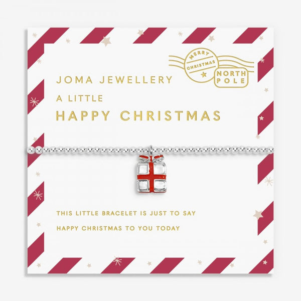 Joma Jewellery Christmas Kids Love From Santa 'Happy Christmas' Bracelet