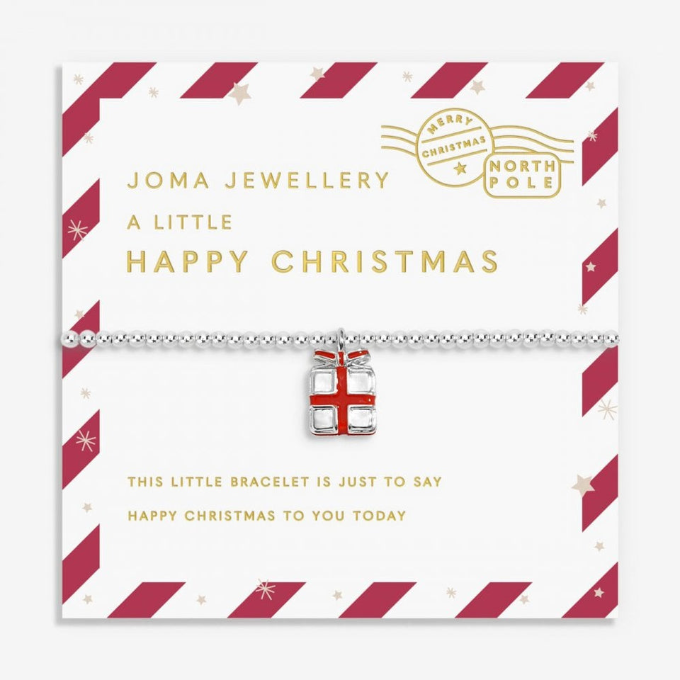 Joma Jewellery Christmas Kids Love From Santa 'Happy Christmas' Bracelet