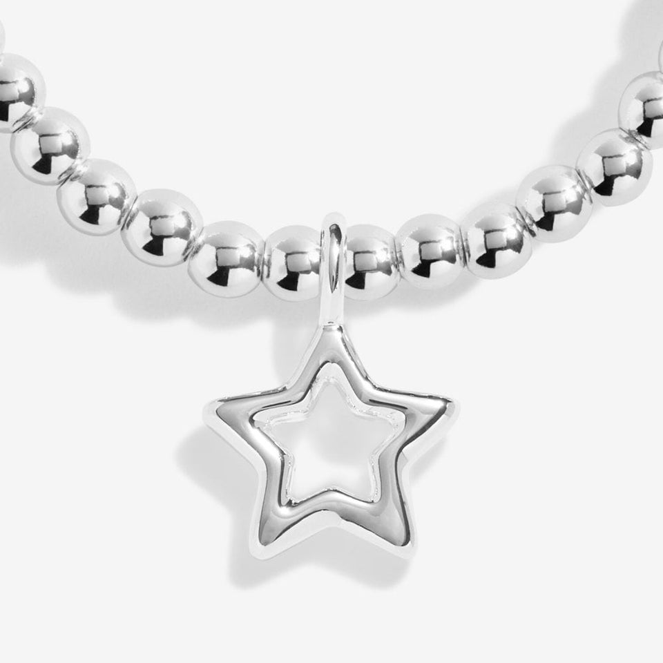Joma Jewellery Christmas Kids Stocking 'Happy Christmas' Bracelet & Hair Clips Gift Set
