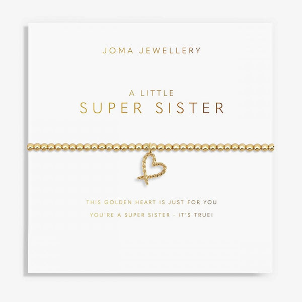 Joma Jewellery Gold A Little 'Super Sister' Bracelet