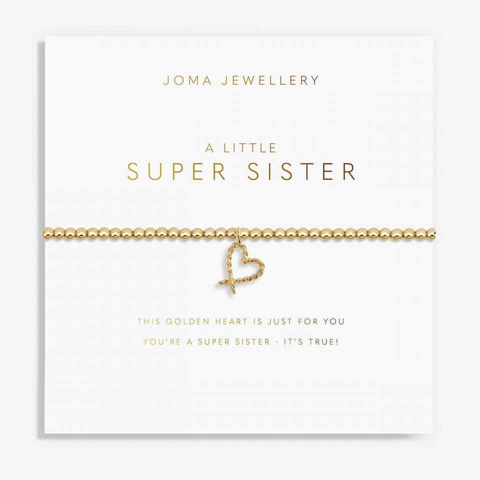 Joma Jewellery Gold A Little 'Super Sister' Bracelet