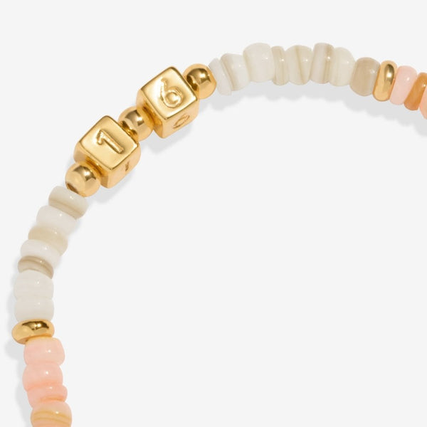 Joma Jewellery Happy Little Moments '16th Birthday' Bracelet in Gold Plating