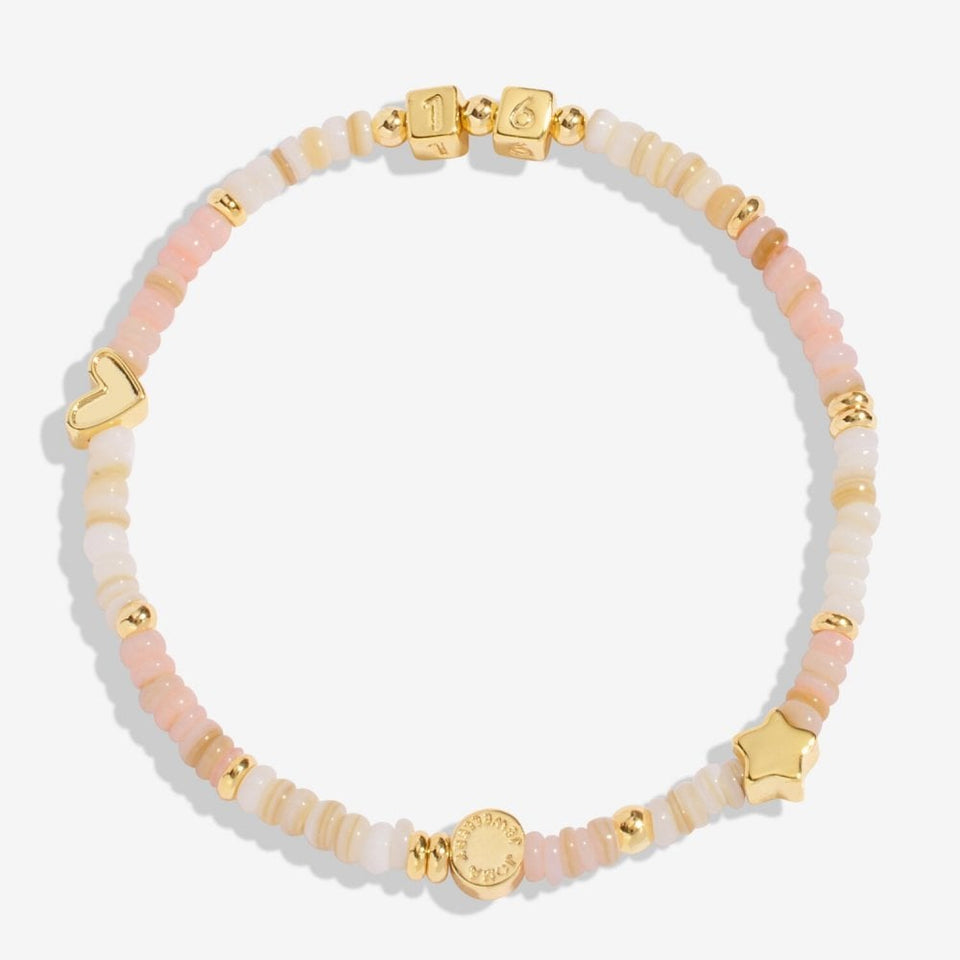 Joma Jewellery Happy Little Moments '16th Birthday' Bracelet in Gold Plating