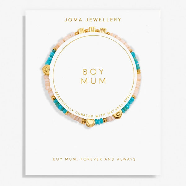 Joma Jewellery Happy Little Moments 'Boy Mum' Bracelet 