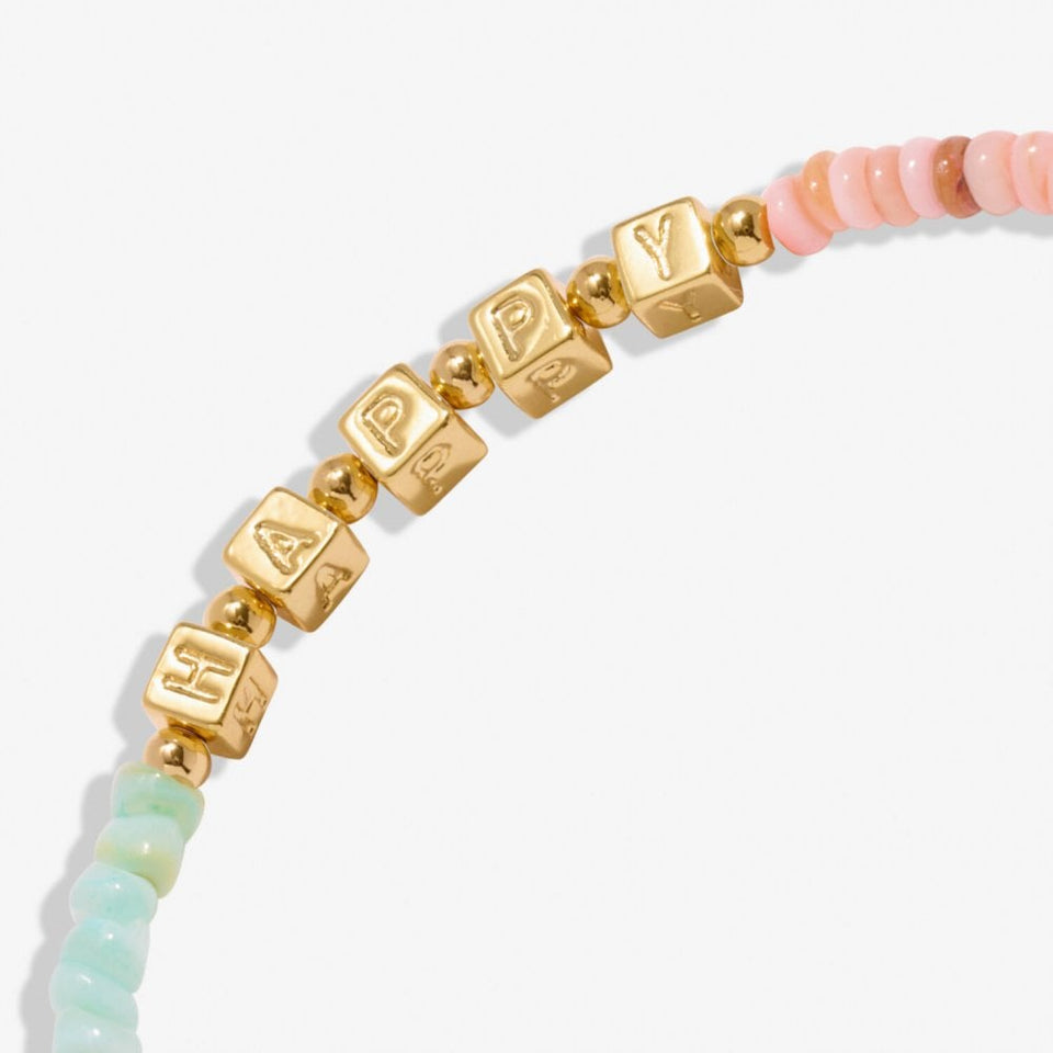 Joma Jewellery Happy Little Moments 'Live Happy' Anklet
