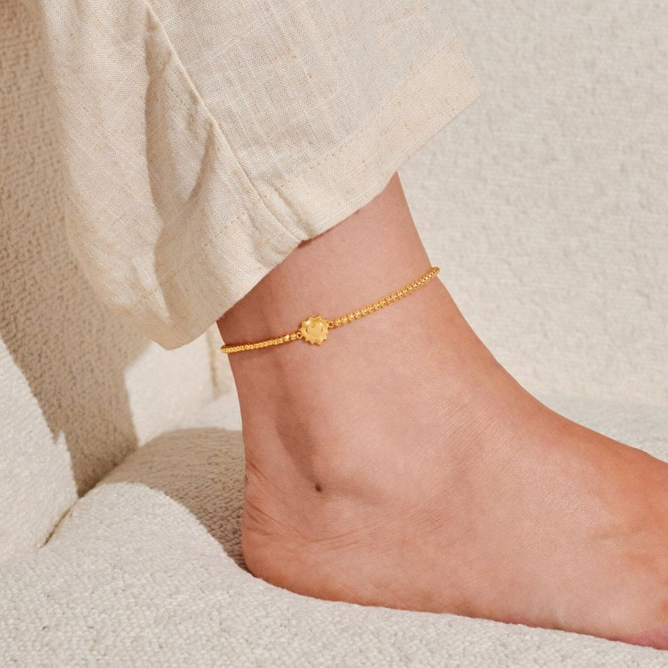 Joma Jewellery Ladies Gold Tone Sunray Anklet