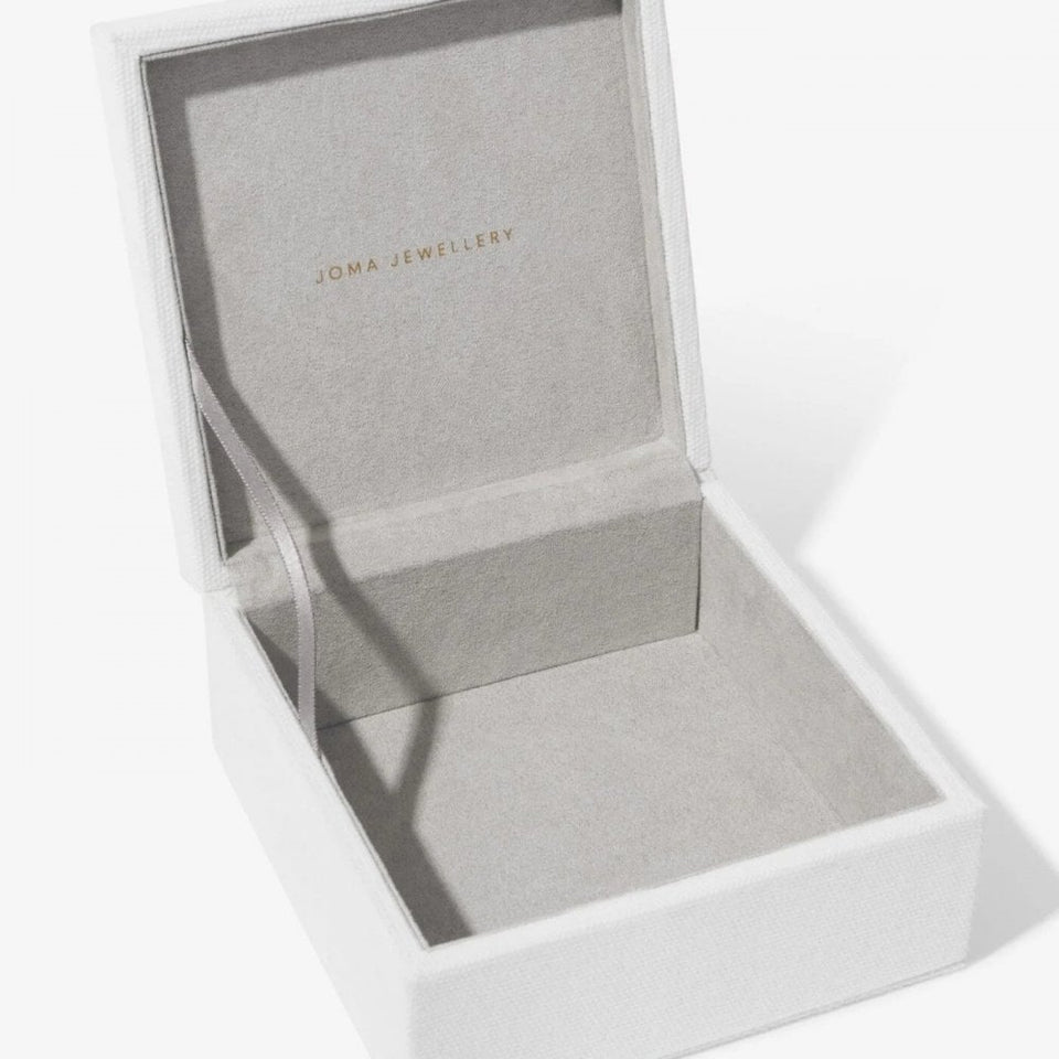 Joma Jewellery Off-White Linen Jewellery Box