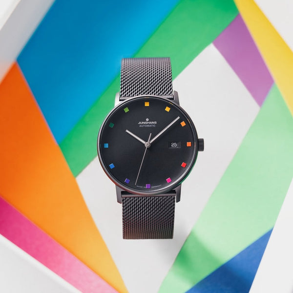 Junghans Men's Form A Bauhaus 39mm Black Mesh Limited Edition Watch | XXXX/1000
